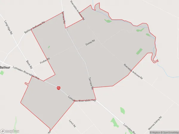 Kingston Crossing, Southland Polygon Area Map