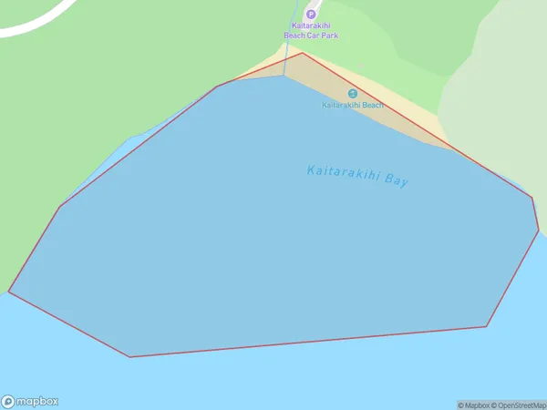 Kaitarakihi Bay, Auckland Polygon Area Map