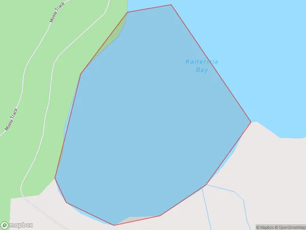 Kaiteriria Bay, Bay of Plenty Polygon Area Map