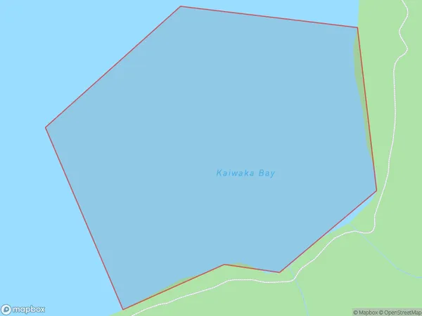 Kaiwaka Bay, Bay of Plenty Polygon Area Map