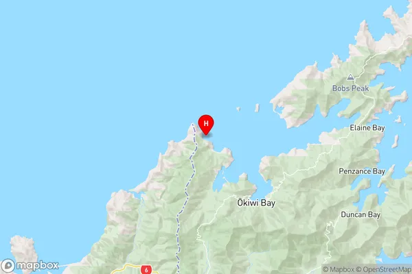 Karaka Bay,Marlborough Region Map