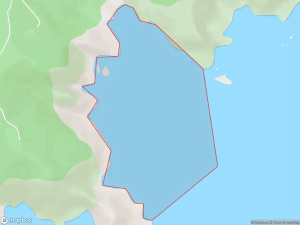 Karaka Bay, Marlborough Polygon Area Map