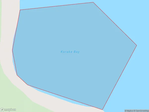 Karaka Bay, Marlborough Polygon Area Map