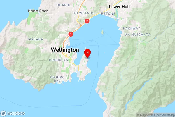 Karaka Bay,Wellington Region Map