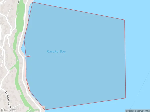 Karaka Bay, Wellington Polygon Area Map