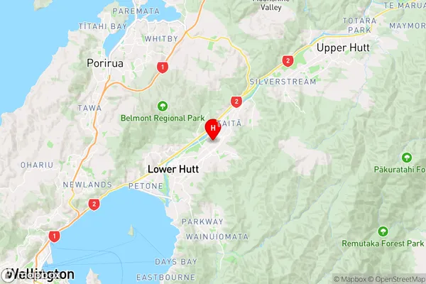 Avalon,Wellington Region Map