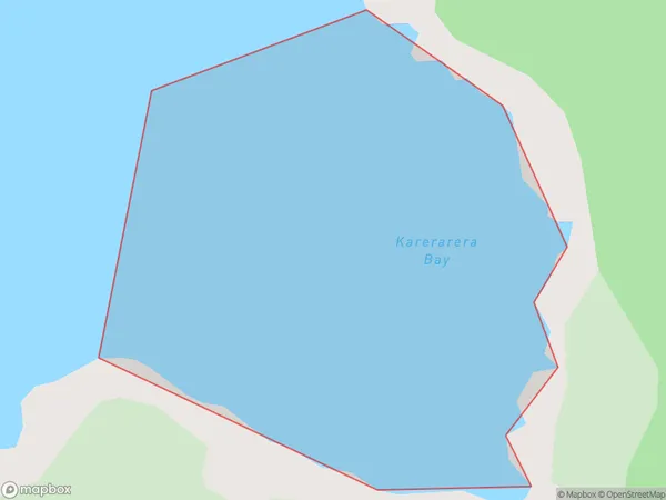 Karerarera Bay, Northland Polygon Area Map