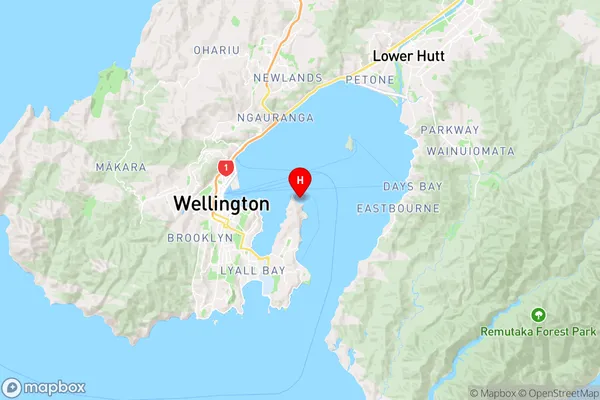 Kau Bay,Wellington Region Map