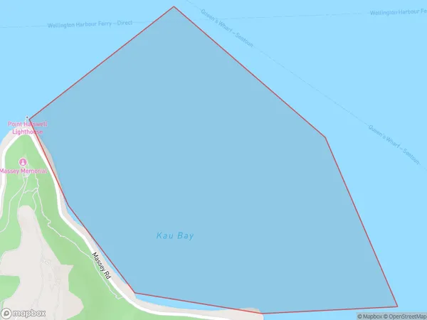 Kau Bay, Wellington Polygon Area Map