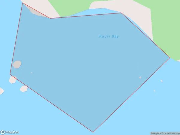 Kauri Bay, Northland Polygon Area Map