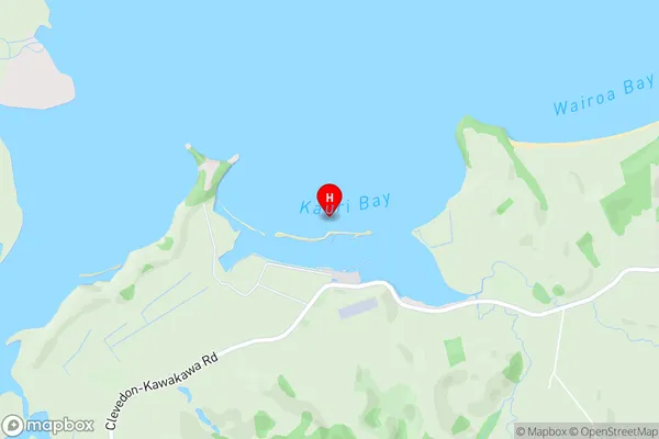 Kauri Bay,Auckland Area Map