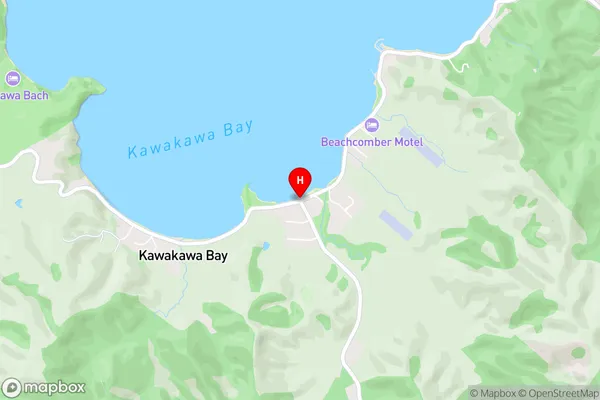 Kawakawa Bay,Auckland Area Map