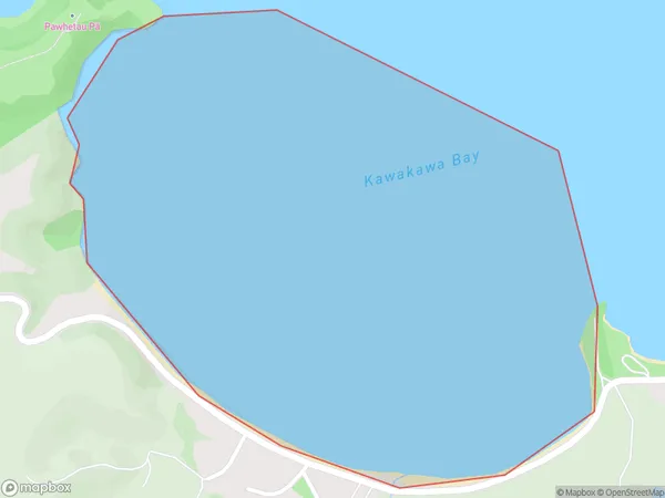 Kawakawa Bay, Auckland Polygon Area Map