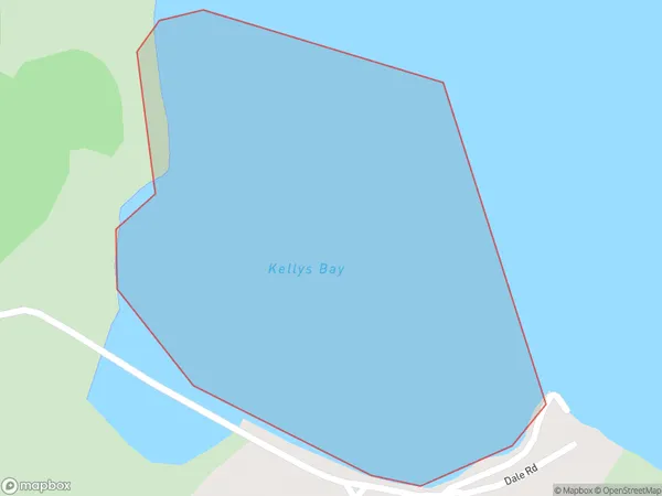 Kellys Bay, Otago Polygon Area Map