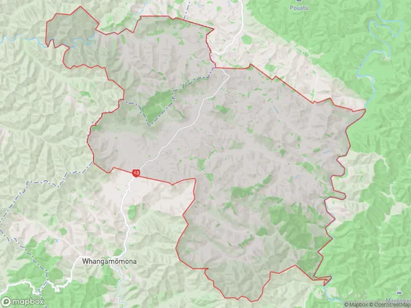 Kohuratahi, Manawatu-Wanganui Polygon Area Map