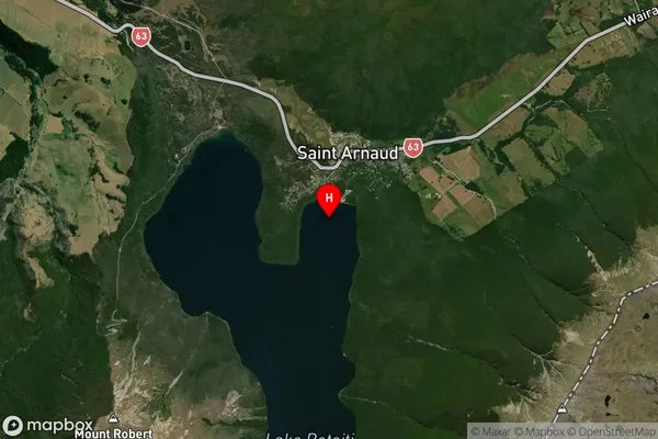 Kerr Bay,Tasman Satellite Map