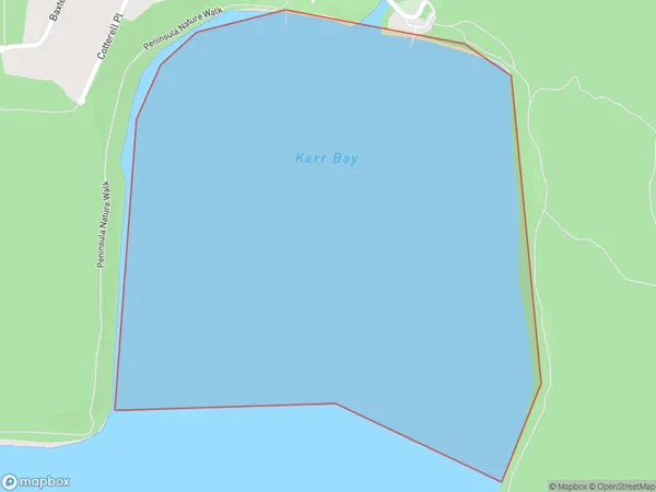 Kerr Bay, Tasman Polygon Area Map