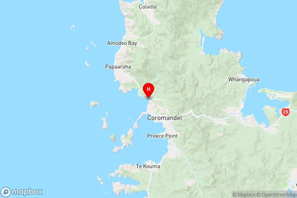 Kikowhakarere Bay,Waikato Region Map