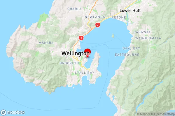 Kio Bay,Wellington Region Map