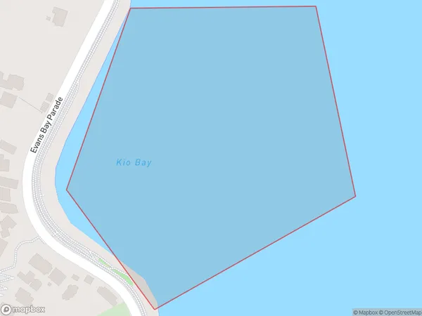 Kio Bay, Wellington Polygon Area Map