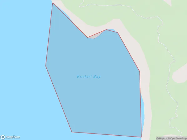 Kirikiri Bay, Auckland Polygon Area Map