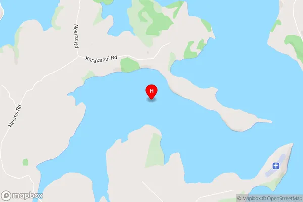 Kirikiri Inlet,Northland Area Map