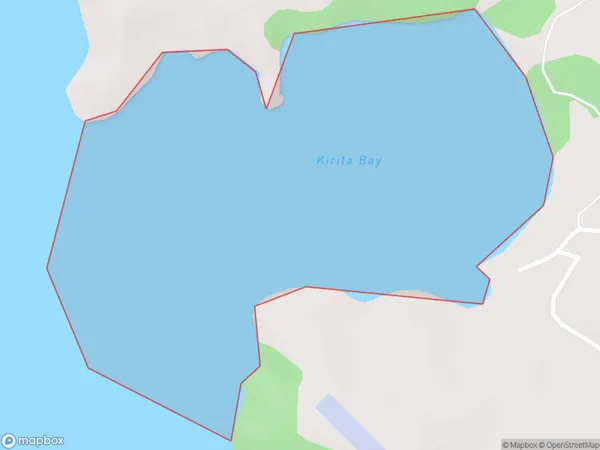 Kirita Bay, Waikato Polygon Area Map