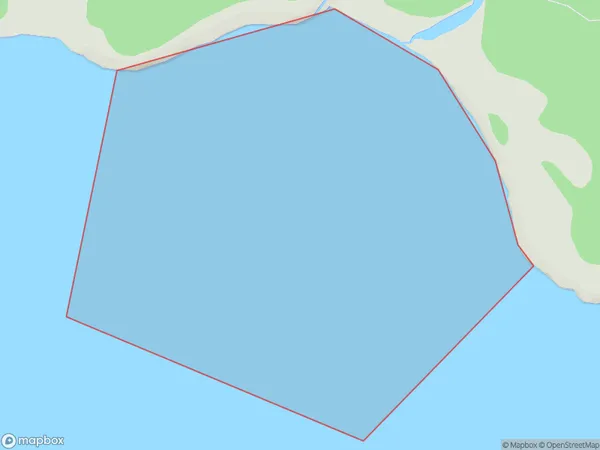 Knife and Steel Harbour, Southland Polygon Area Map