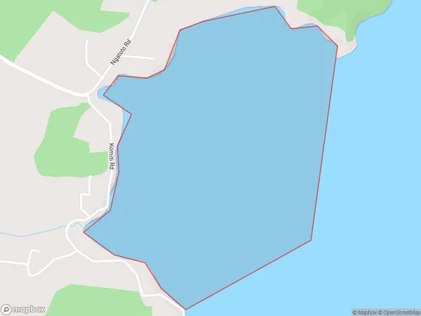 Komiti Bay, Northland Polygon Area Map