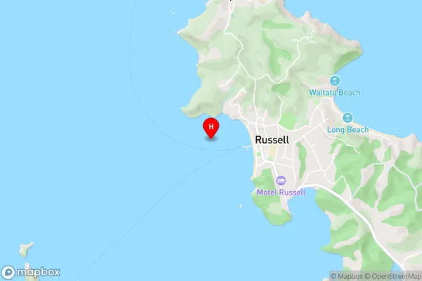 Kororareka Bay,Northland Area Map