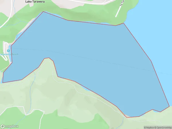 Kotukutuku Bay, Bay of Plenty Polygon Area Map