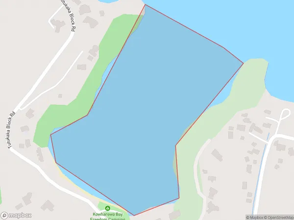 Kowharewa Bay, Northland Polygon Area Map