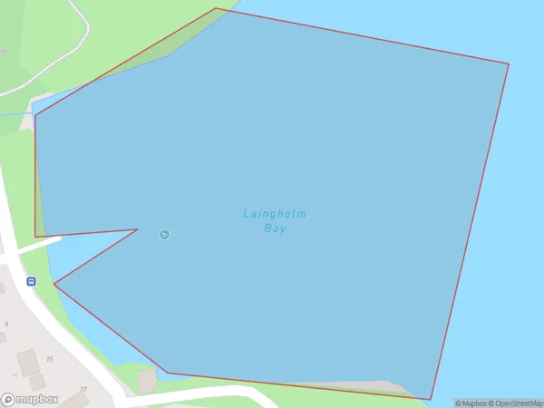 Laingholm Bay, Auckland Polygon Area Map