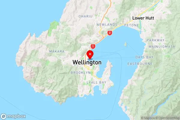 Lambton Harbour,Wellington Region Map