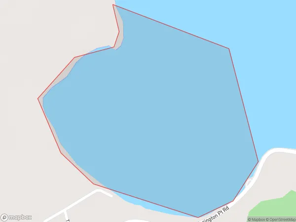 Lamlash Bay, Otago Polygon Area Map