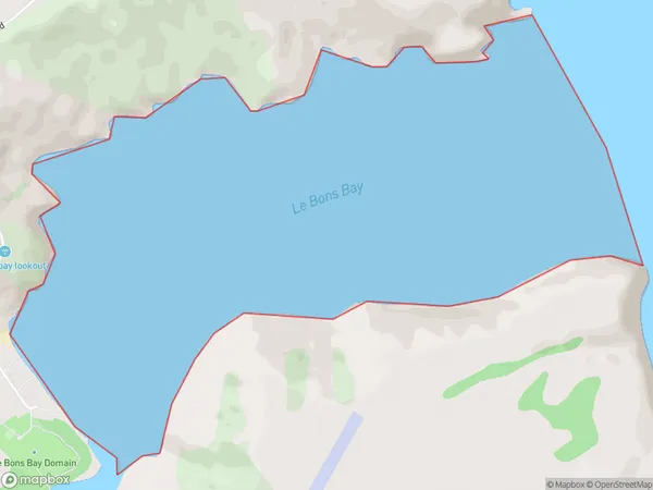 ZipCode 7583 Map for Le Bons Bay