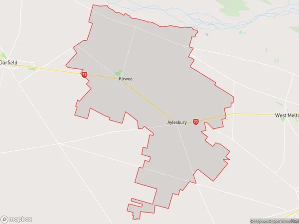 Kirwee, Canterbury Polygon Area Map