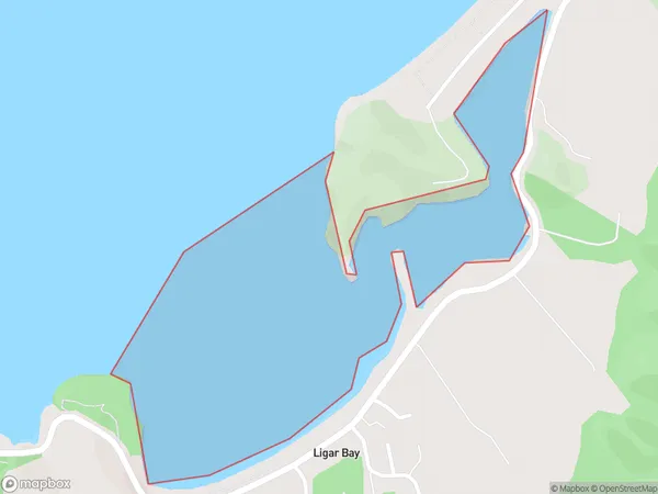 Ligar Bay, Tasman Polygon Area Map