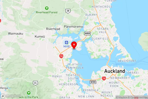 Limeburners Bay,Auckland Region Map