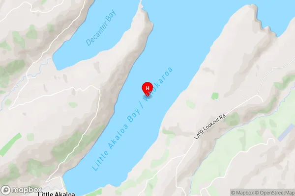 Little Akaloa Bay,Canterbury Area Map