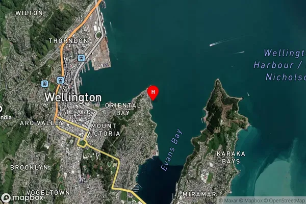 Little Karaka Bay,Wellington Satellite Map