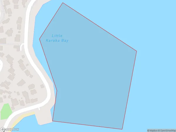 Little Karaka Bay, Wellington Polygon Area Map