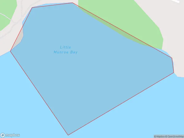 Little Munroe Bay, Northland Polygon Area Map