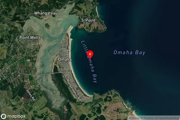 Little Omaha Bay,Auckland Satellite Map