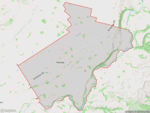 Kiwitea, Manawatu-Wanganui Polygon Area Map