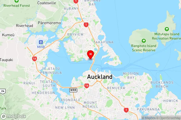 Little Shoal Bay,Auckland Region Map