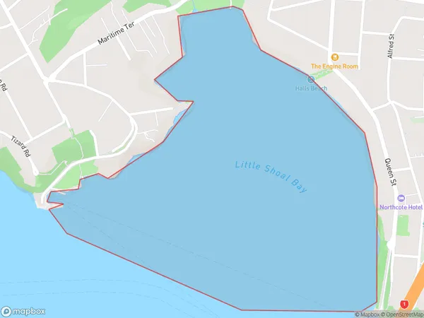 Little Shoal Bay, Auckland Polygon Area Map