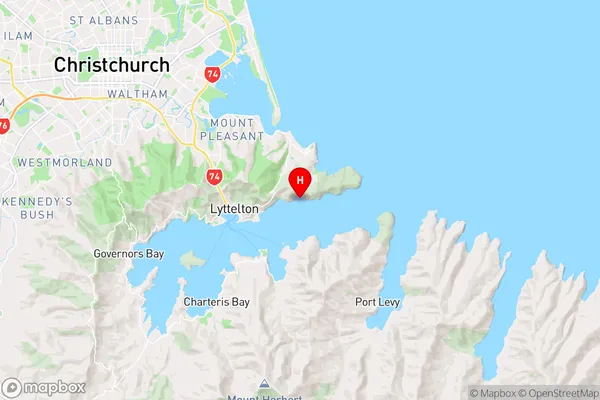 Livingstone Bay,Canterbury Region Map