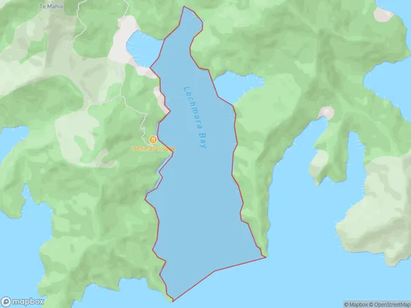 Lochmara Bay, Marlborough Polygon Area Map