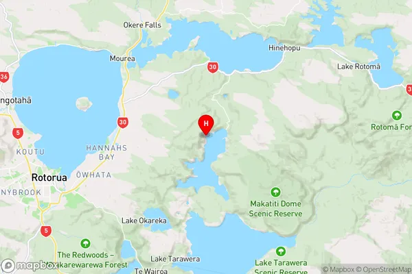 Log Pool,Bay of Plenty Region Map